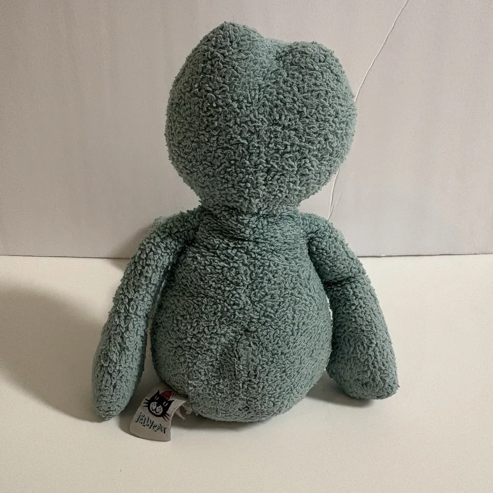 Vtg Jellycat Frog Plush Green Long Legs Beaded Eyes Retired Soft Toy Lovey 13